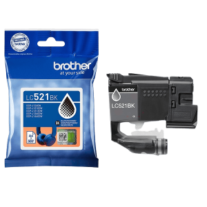 Brother Lc521bk Sort Original Blækpatron 500 Sider