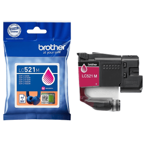 Brother Lc521m Magenta Original Blækpatron 500 Sider