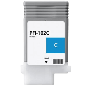 Canon Pfi102c Cyan Kompatibel Blækpatron 130 Ml. (0896b001)