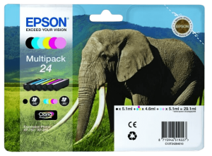 Epson 24 Cmyk + Lc + Lm Original Multipack (C13t24284011)