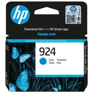 HP 924 Cyan Original Blækpatron 400 Sider (4k0u3ne)