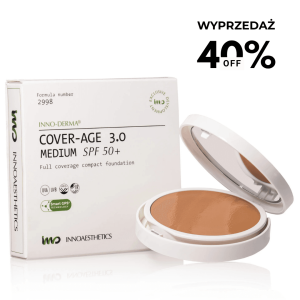WYPRZEDAŻ Podkład kompaktowy SPF 50+ z ochroną HEVL (Medium) INNO-DERMA Cover-Age 3.0 12 g