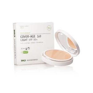 Podkład kompaktowy SPF 50+ z ochroną HEVL (Light) INNO-DERMA Cover-Age 3.0 12g