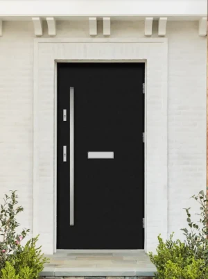 Model DRACO PREMIUM 72 mm front door with bar – energy efficient [Ud=1.1] modern external door