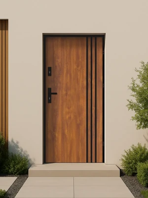 Modern **Energy Efficient** Front Door | Industrial Black Frame | Secure