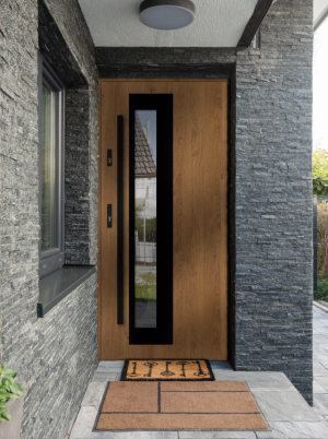 ALU-STEEL Modern Front Door | White Finish | RC2 Secure & Energy Efficient