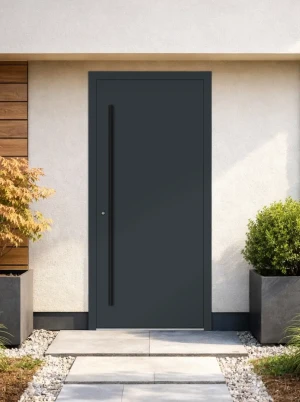 RC2 High-Security 75mm Aluminium Front Door – Burglary Resistant – Bespoke UK | AluCore M20 BLACK