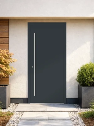 Bespoke Made-to-Measure External Aluminium Front Door | AluCore M00 INOX