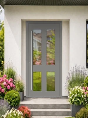 RC2 High-Security 75mm Aluminium Front Door – Burglary Resistant – Bespoke UK | AluCore M09 INOX