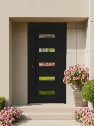 Bespoke Made-to-Measure External Aluminium Front Door | AluCore M31 BLACK