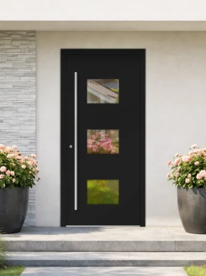 75mm Luxury Aluminium Door - Energy Efficient - Ultra-Insulated U 0.8 | AluCore M210 INOX