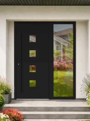 AluCore M23 Premium Aluminium Front Door with Sidelight | Blackline Design | Bespoke