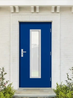 Contemporary external composite doors 65mm - Arctic D4P with handle