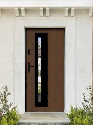 Modern **Energy Efficient** Front Door | Industrial Black Frame | Secure