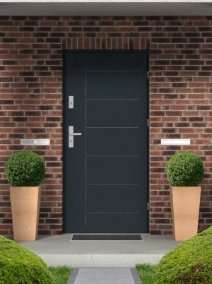 Gekko MaxTerm Termo drzwi zewnętrzne z klamką INOX | Ciepła ościeżnica Ud = 1.1 Czyste Powietrze