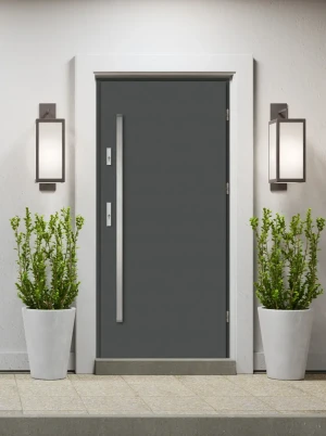 Draco MaxTerm Energo z antabą komplet z ościeżnicą energooszczędne drzwi zewnętrzne U 1.3 do domu Program Czyste Powietrze