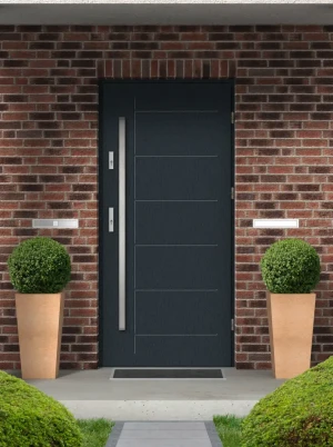 Gekko MaxTerm Energo z pochwytem komplet z ościeżnicą energooszczędne drzwi zewnętrzne U 1.3 do domu polskie producent 80 90 100