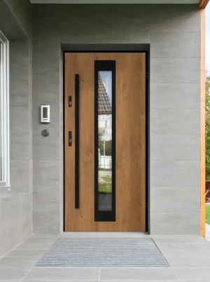 Iguana Loft Premium drzwi zewnętrzne z czarną antabą | Ud = 1.1 Czyste Powietrze