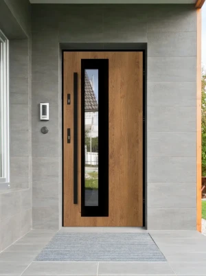 Pallas Loft Premium drzwi zewnętrzne z czarną antabą | Ud = 1.1 Czyste Powietrze