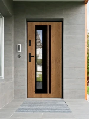 Varius Loft Premium drzwi zewnętrzne z czarną klamką | Ud = 1.1 Czyste Powietrze