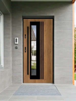 Varius Loft Premium drzwi zewnętrzne z czarną antabą | Ud = 1.1 Czyste Powietrze