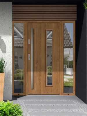 Strix Premium drzwi zewnętrzne z doświetlami bocznymi | antaba INOX