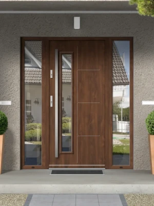 Tetrae Premium drzwi zewnętrzne z doświetlami bocznymi | antaba INOX