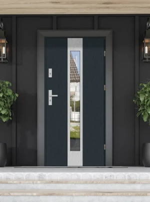 Papua MaxTerm Config 72 drzwi zewnętrzne z klamką INOX | Ud ≤ 1.3 Czyste Powietrze
