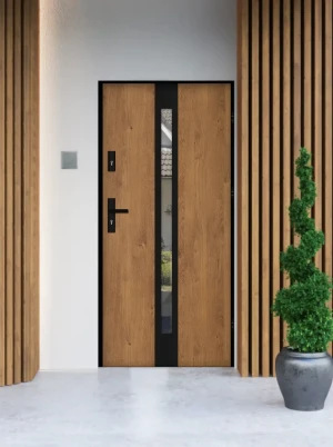 Loftowe drzwi zewnętrzne | winchester |Czarna Ościeżnica | Nowoczesny Design
