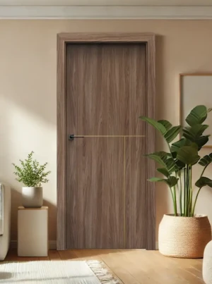 Komplet z ościeżnicą drzwi wewnętrzne Porta orzech ciemny verona drewno 80