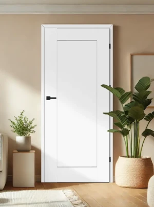 ZESTAW Skrzydło + ościeżnica drzwi wewnętrzne białe biały 70 80 90 przylgowe DRE ramiakowe pełne do pokoju łazienki zestaw z ościeżnicą regulowaną i klamką nowoczesne Estra