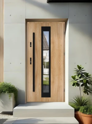 Iguana Black MaxTerm Config 72 drzwi zewnętrzne z czarną antabą | Ud ≤ 1.3 Czyste Powietrze