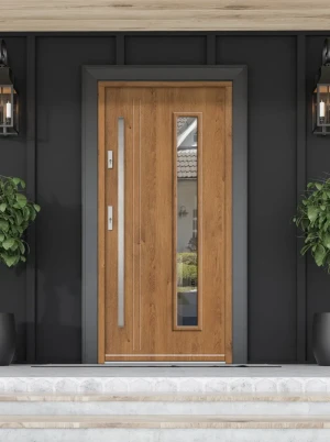 Strix MaxTerm Energo drzwi zewnętrzne z antabą INOX | Ud = 1.3 Czyste Powietrze
