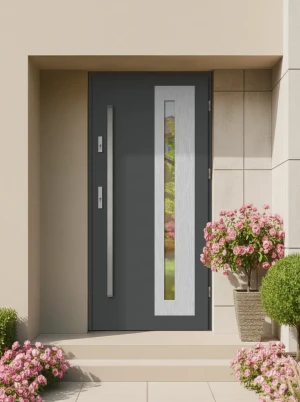 Lumo MaxTerm Termo z pochwytem komplet z ościeżnicą szyba szkło weneckie energooszczędne drzwi zewnętrzne U 1.1 polskie producent 80 90 100