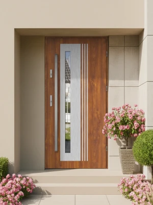 Collaris MaxTerm Termo drzwi zewnętrzne z antabą INOX | Ciepła ościeżnica Ud = 1.1 Czyste Powietrze