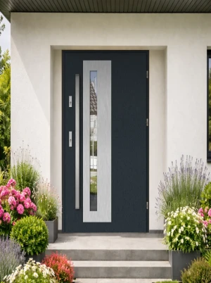 Natrix MaxTerm Termo drzwi zewnętrzne z antabą INOX | Ciepła ościeżnica Ud = 1.1 Czyste Powietrze