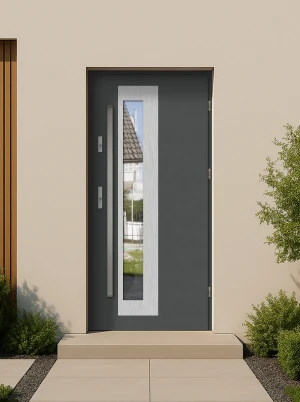 Pallas MaxTerm Termo drzwi zewnętrzne z antabą INOX | Ciepła ościeżnica Ud = 1.1 Czyste Powietrze