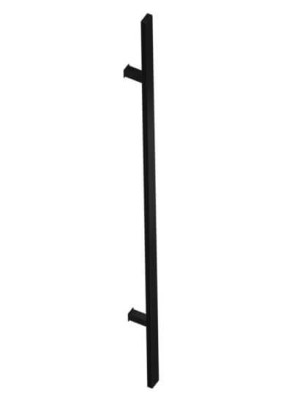 Antaba prostokątna czarna 150 cm prosta - pochwyt do drzwi zewnętrznych