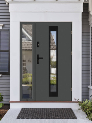 Iguana Black Premium Plus - drzwi zewnętrzne z dostawką (Czyste Powietrze)