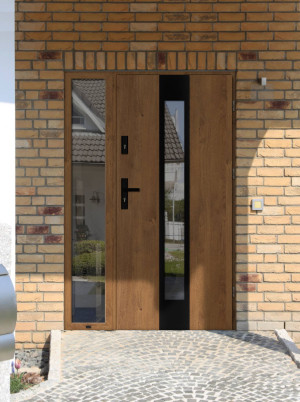 Papua Black Premium Plus - drzwi zewnętrzne z dostawką (Czyste Powietrze)