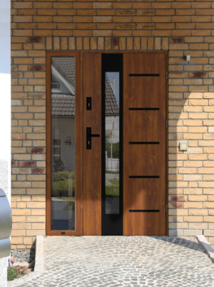 Uta Black Premium Plus - drzwi zewnętrzne z dostawką (Czyste Powietrze)