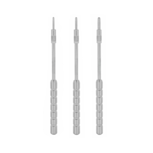 Osteotom implantologiczny prosty wypukły z ogranicznikiem 17 cm