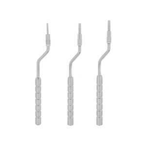 Osteotom implantologiczny wygięty wklęsły z ogranicznikiem 17 cm