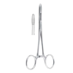 Kleszcze do materiałów opatrunkowych model francuski 14,5 cm