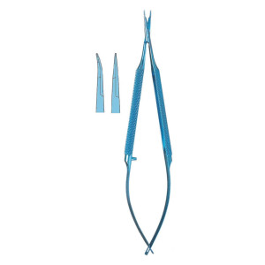 Igłotrzymacz mikrochirurgiczny z nożyczkami tytanowy 14 cm