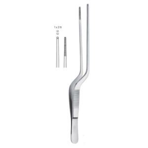 Pęseta bagnetowa laryngologiczna Lucae 14 cm