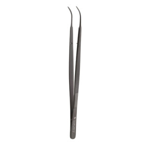 Pęseta anatomiczna typu Gerald czarna ceramika 17,5 cm