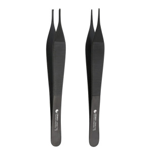 Pęseta anatomiczna typu Adson 12 cm czarna ceramika