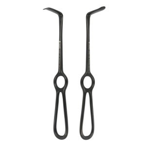 Hak chirurgiczny do retrakcji tkanek Langenbeck czarna ceramika 21 cm