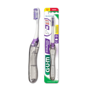 Szczoteczka ortodontyczna podróżna SUNSTAR® GUM® ORTHO